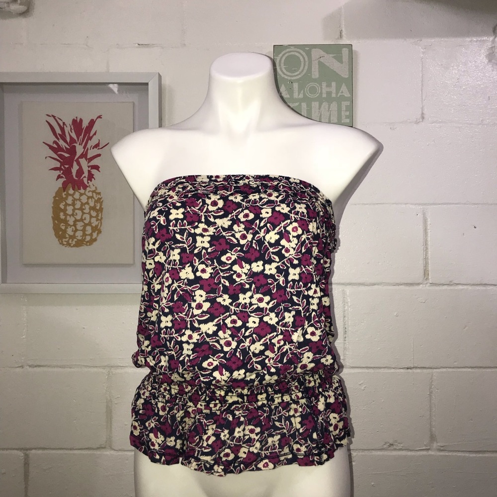 Aerie Floral Tube Top Size M